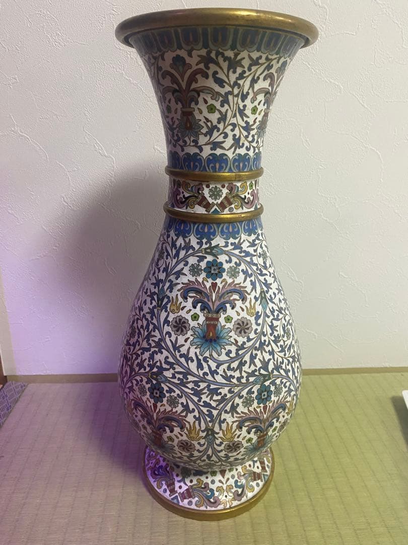 中国　七宝　景泰藍　文革時代　中国骨董品　中国古美術