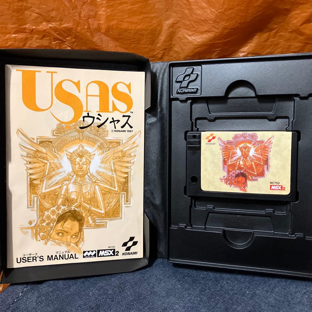 MSX2 ゲーム　ソフト　ウシャス　USAS 起動確認済み　KONAMI