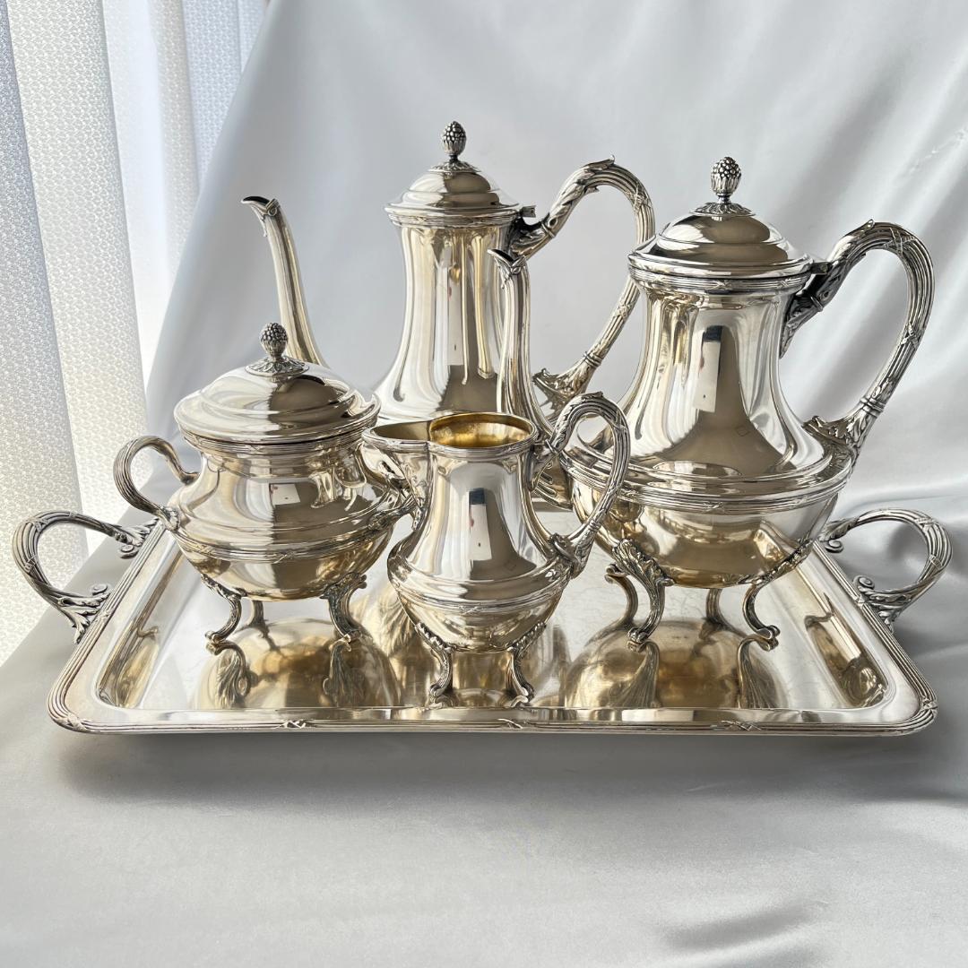 【仏蘭西】 Louis XVI ティーサービス 5点 トレー ルイ16世スタイル