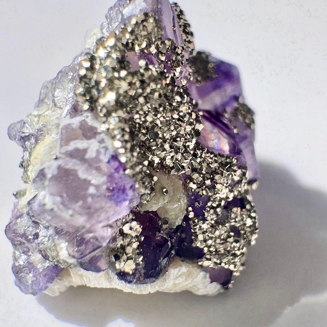 521 中国 内モンゴル産 レアタイプ フローライト&パイライト