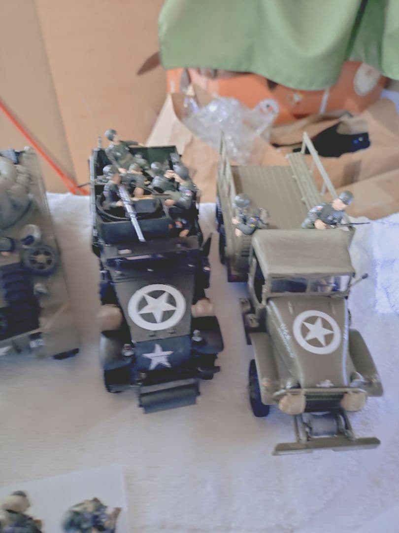 新春セール！美品完成品パットン大戦車軍団101空挺師団アルデンヌの森出撃準備