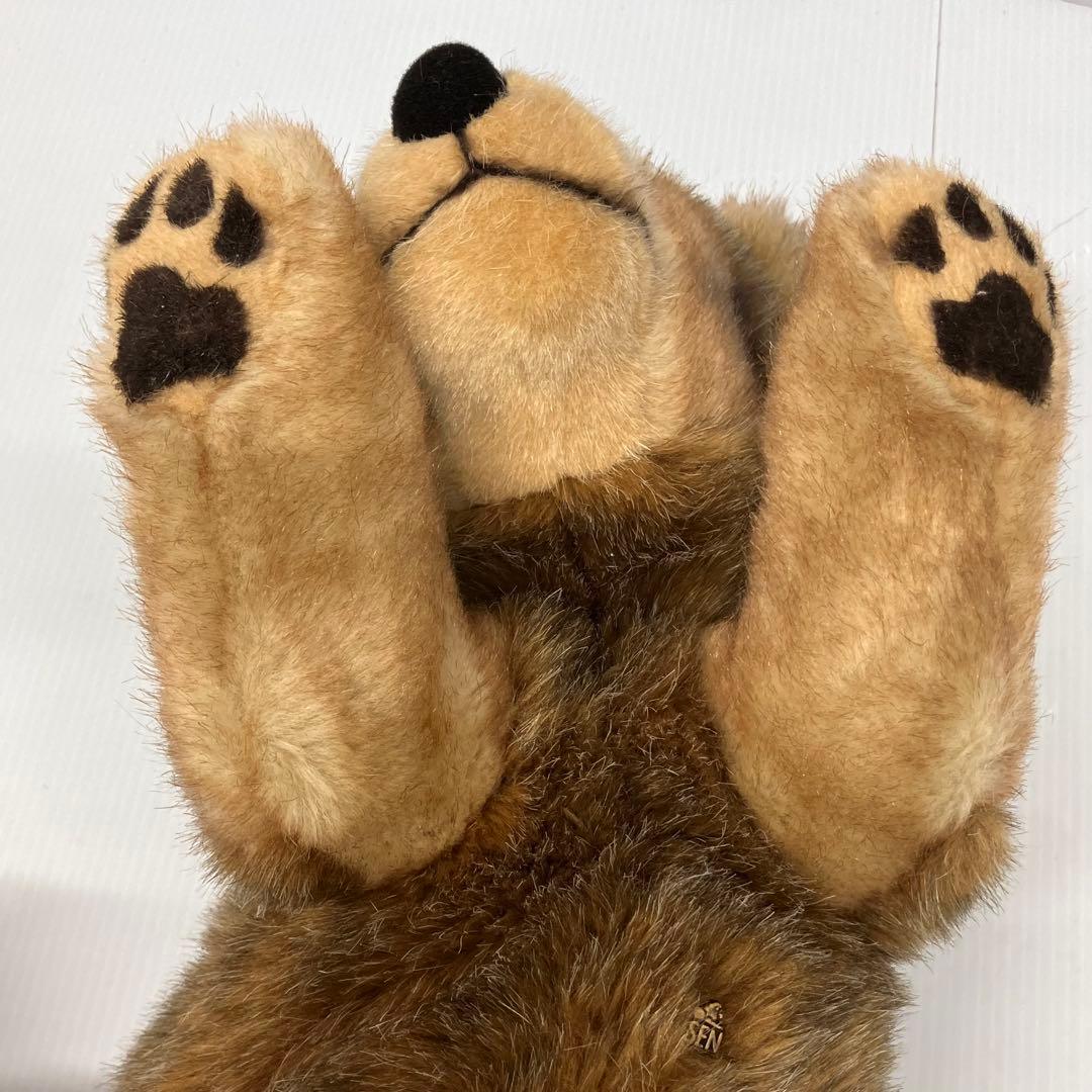 【Kösen/ケーセン】ぬいぐるみ　オオカミの子　横たわり　伏せ　寝そべり