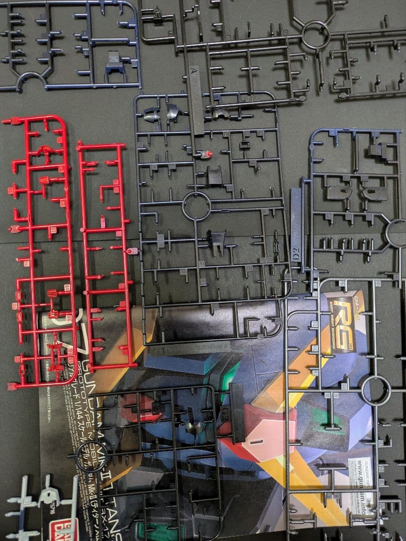 RG　ガンダムマークII　ロールアウト前風　塗装済　外装パーツ付属