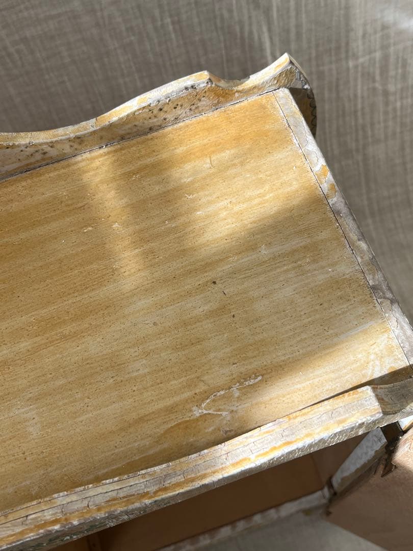 アンティークビスクドールドールワードローブチェスト木製小家具小物収納