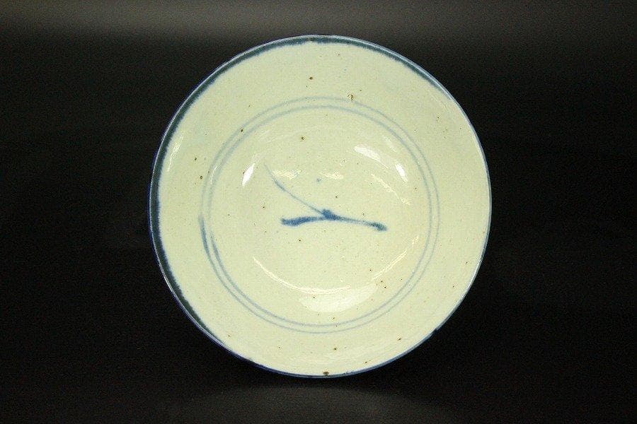 中国美術 青花 古染付 碗 在銘 φ14cm 仕服 茶道具伝来 YC164