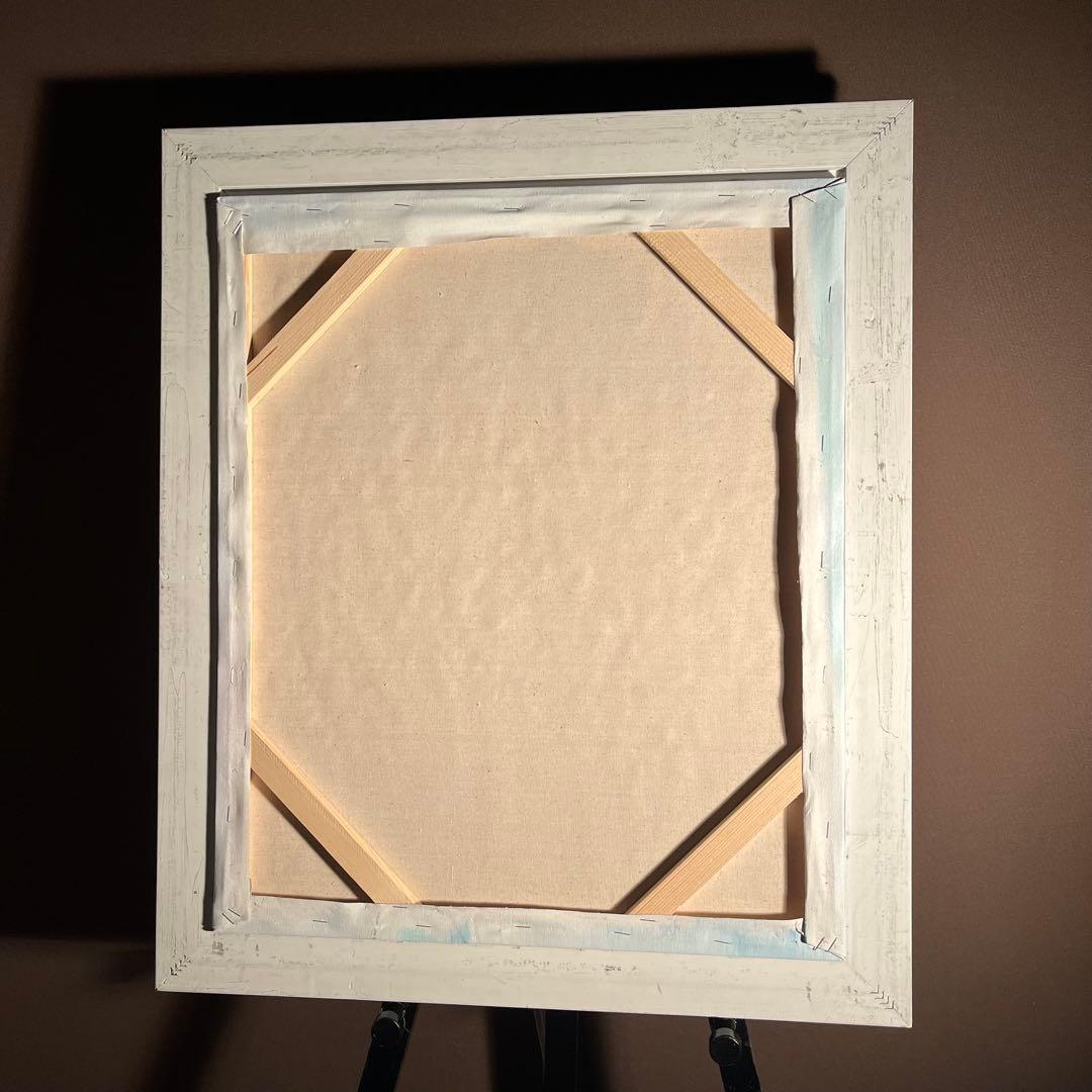 ★アサヒ★手書き油絵 花瓶の花 額付 他1点