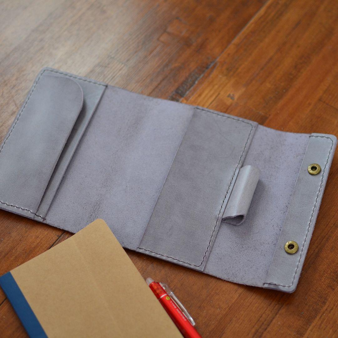 イタリアンレザー本革ノートカバー A6 タンニンなめし革