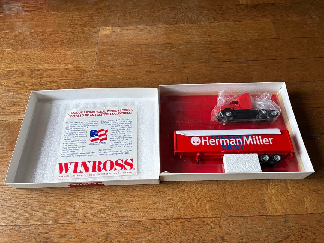 【希少・極美品】Winross社製Herman Miller ミニチュアトラック
