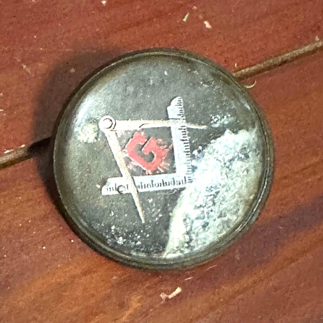 アンティーク　フリーメイソン　馬具オーナメント　バックル　リメイクに　レア　珍品