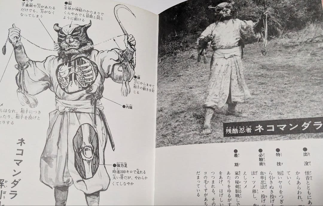 ＃昭和 47年8月10日初版発行 カラー版変身怪人オール図鑑 箱型カバー付き当時