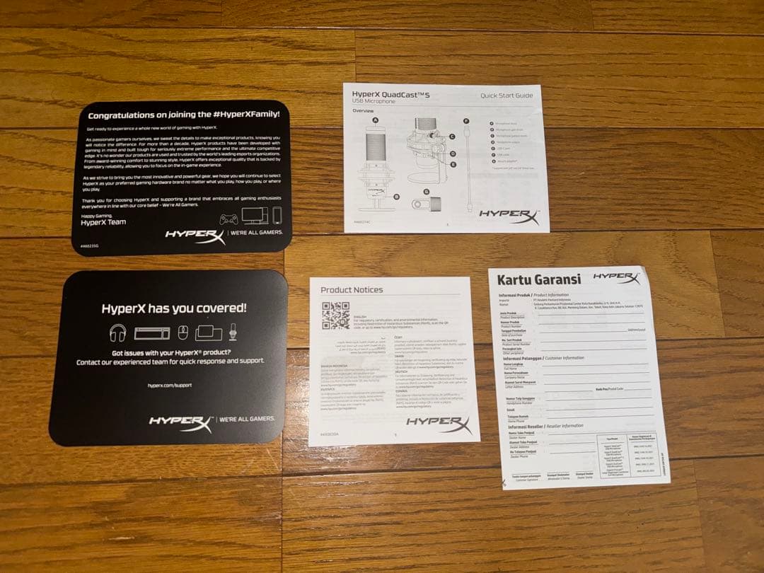 HYPERX ホワイト コンデンサーマイク