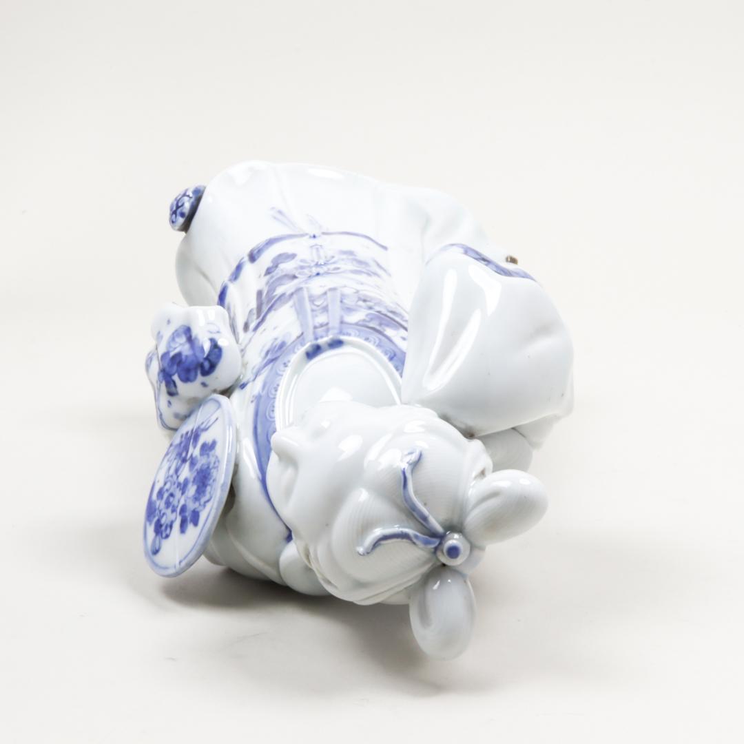 平戸焼 染付 女官像 30cm 三川内焼