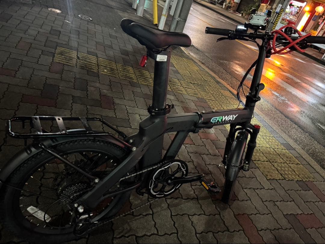 【美品】ERWAY-a02電動アシスト自転車 ブラック