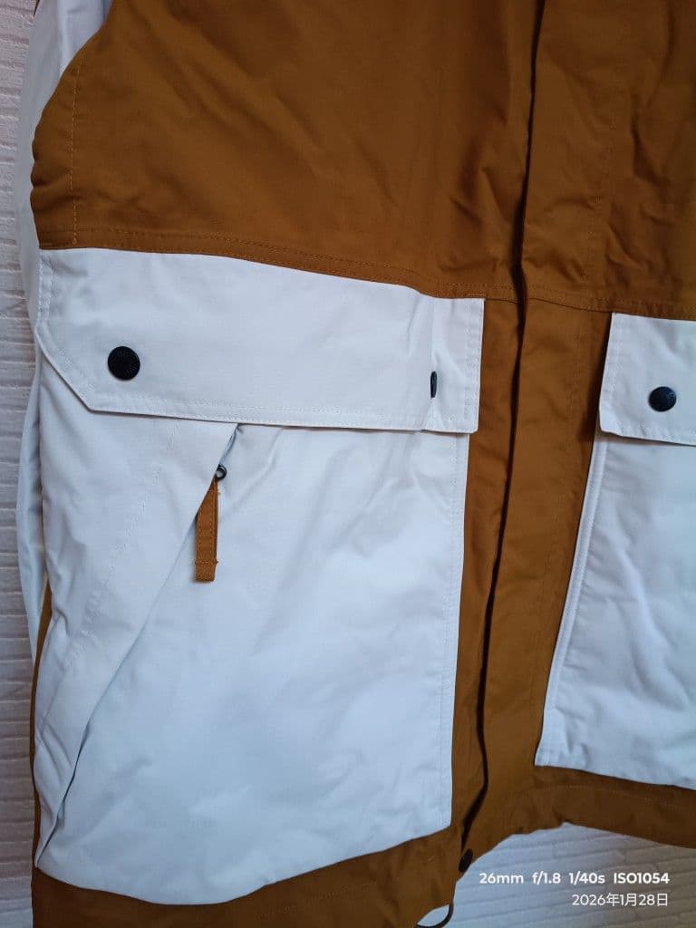 THE NORTH FACE マウンテンパーカー 茶/白 サイズUS：Ｌ大人気