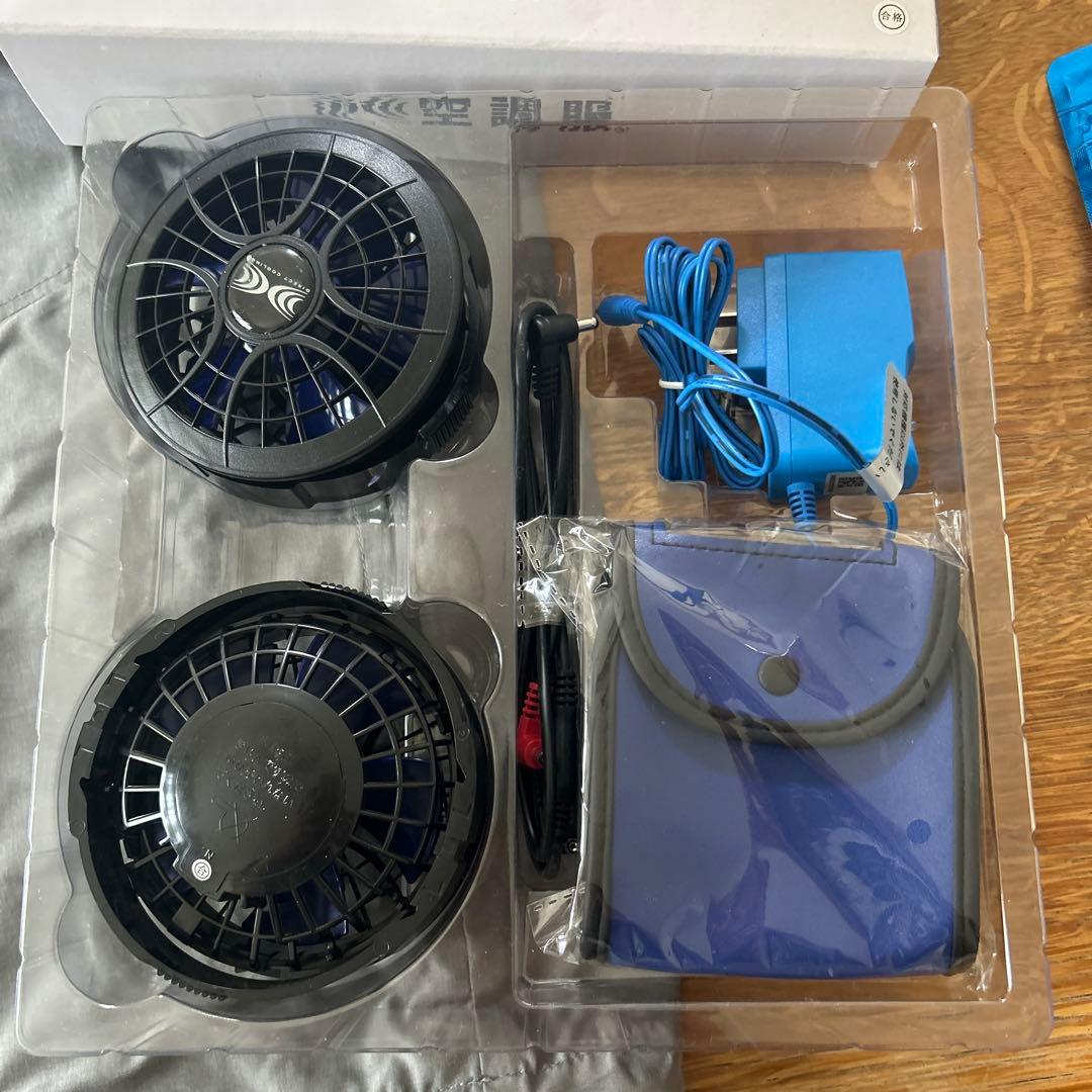 空調服SKSP01 グレー ファン付き