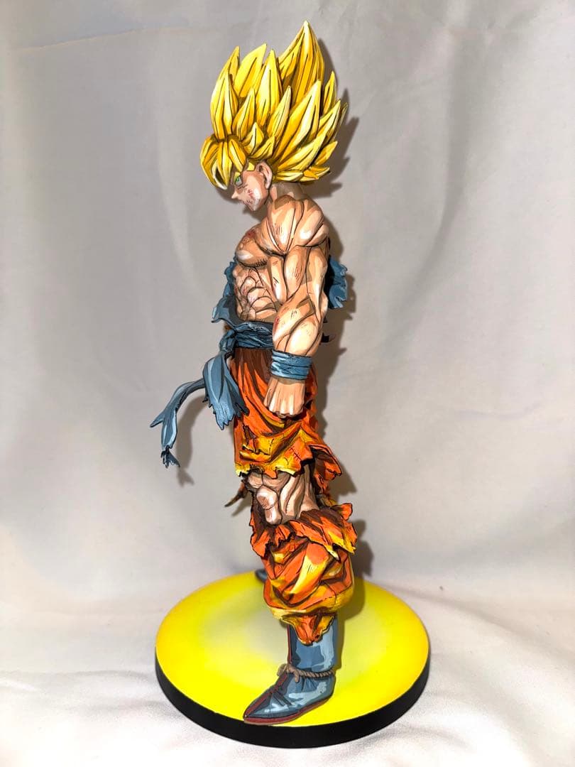 【箱、台座あり】一番くじ C賞 超サイヤ人 孫悟空 リペイント 二次元彩色