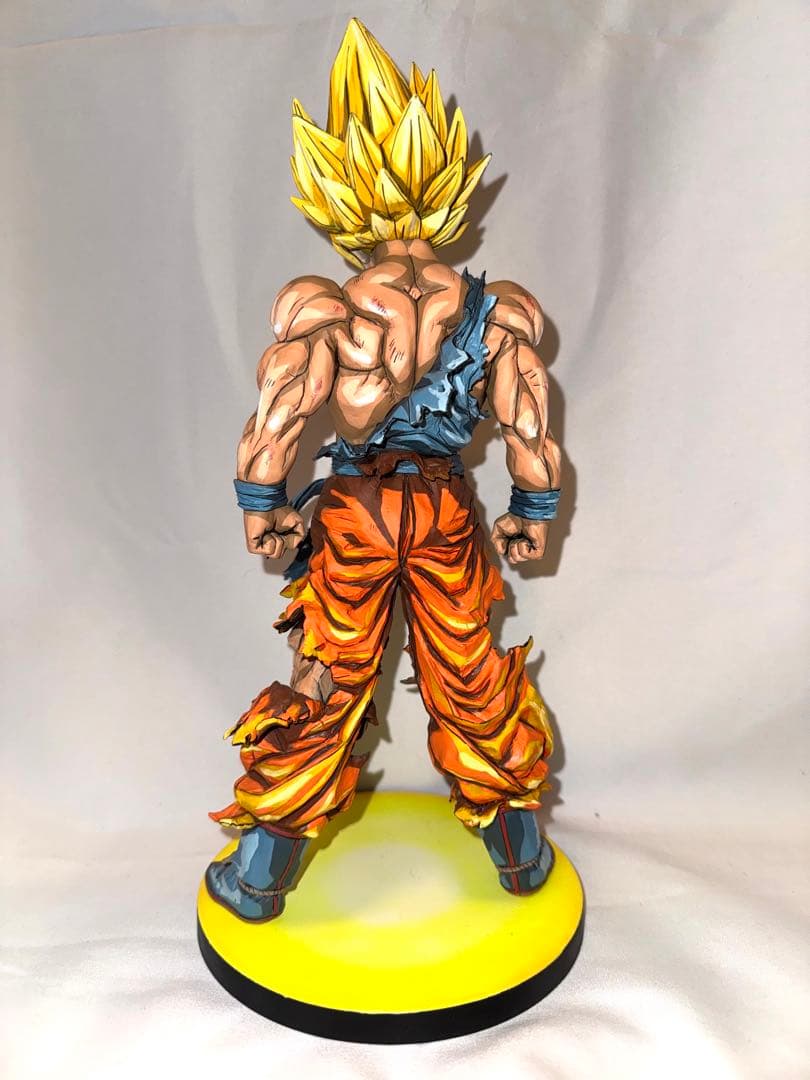 【箱、台座あり】一番くじ C賞 超サイヤ人 孫悟空 リペイント 二次元彩色