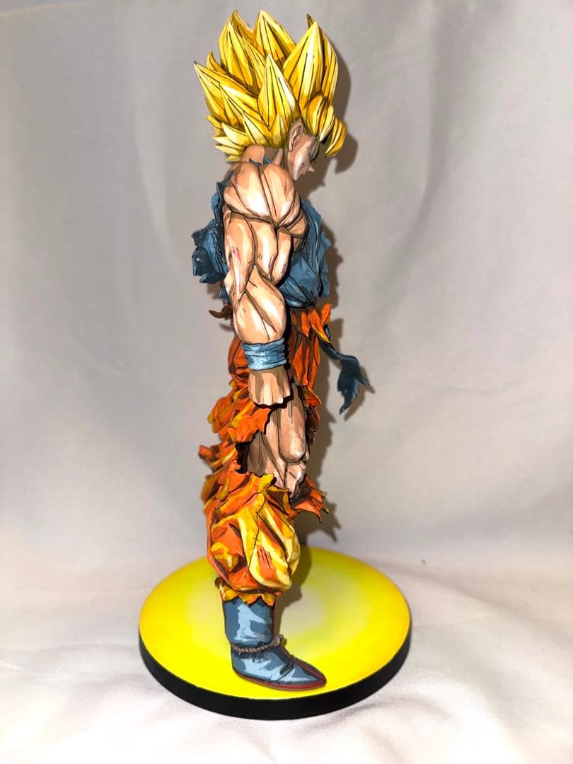 【箱、台座あり】一番くじ C賞 超サイヤ人 孫悟空 リペイント 二次元彩色