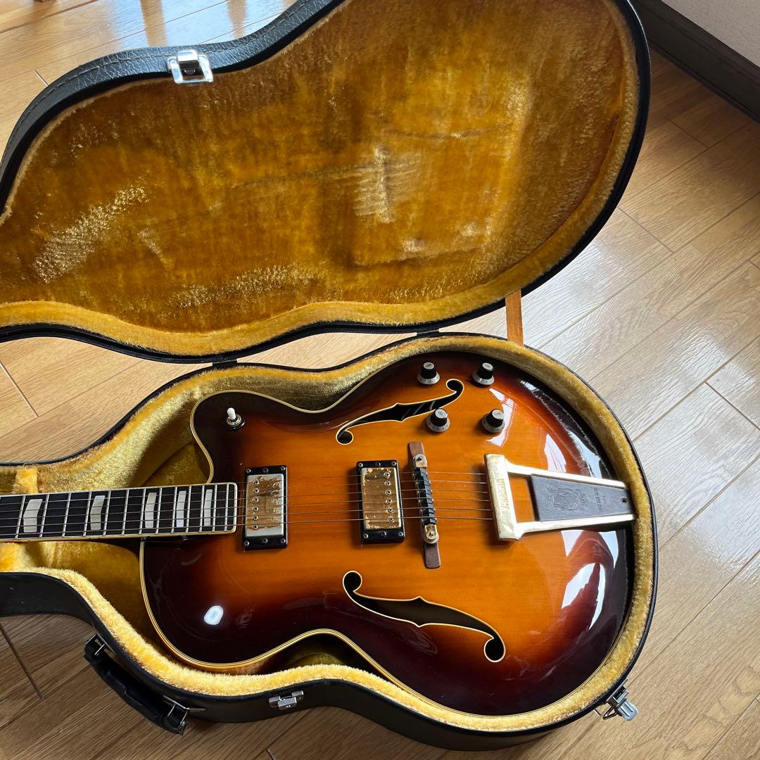 Yamaha エレキギター フルアコースティック ブラウン