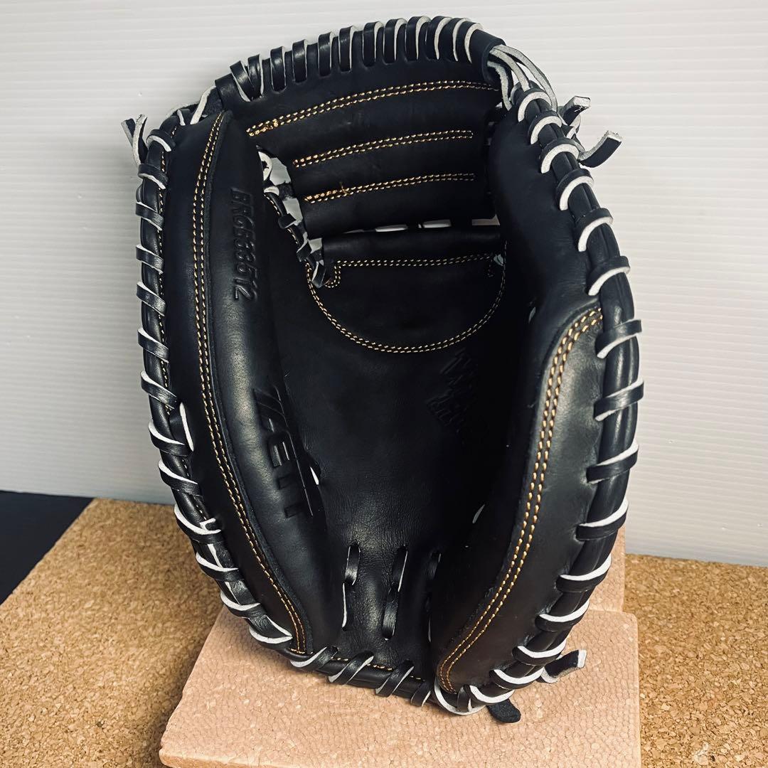 【美品】ZETT軟式グラブ捕手用ウィニングロードBRCB33512右投/一般大人