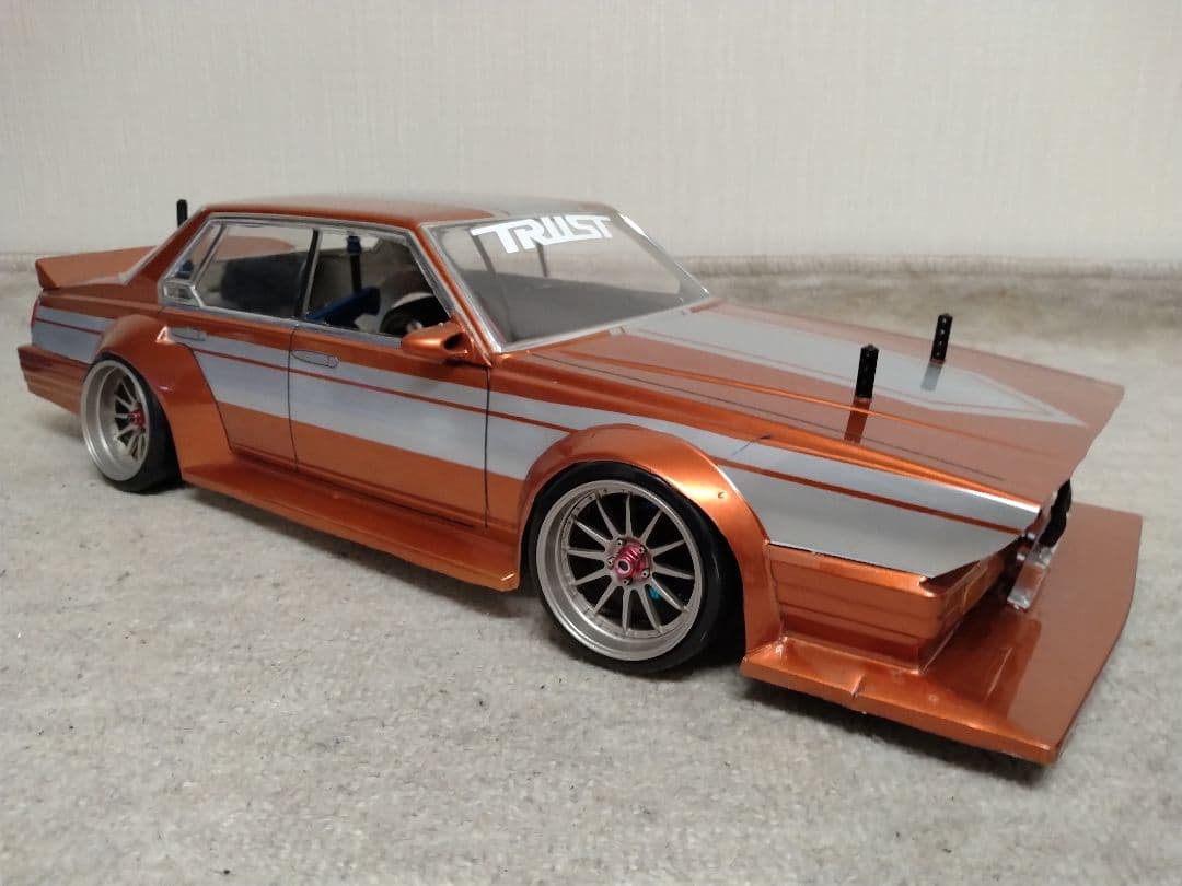 アオシマ 1/10 グラチャン RCボディ 430セドリック 塗装済 美品！