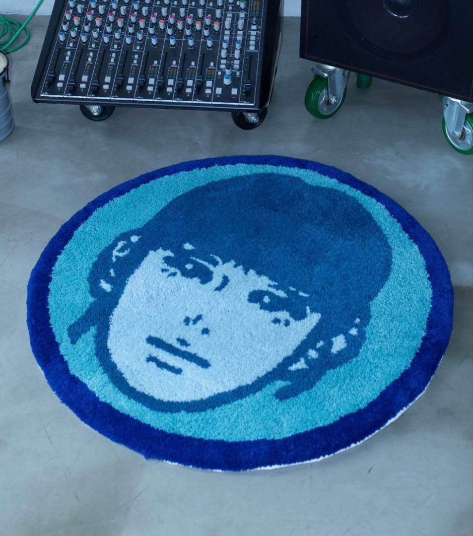 その他 Kyne Stamp Circle Rug by ROOM (BLUE)