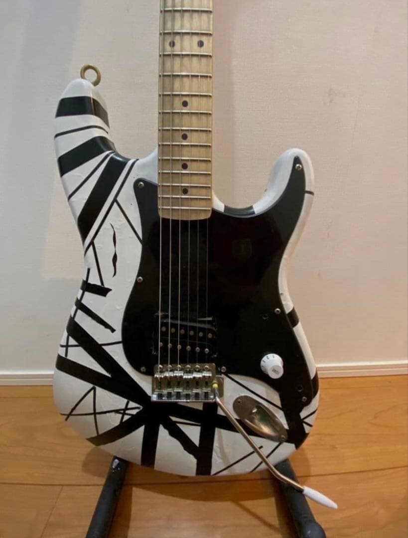 EVH black and white stripe自作ギター