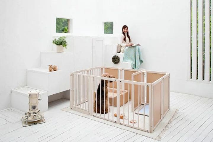 ペットサークル [ サークル プラス F 80 XLp ] 木製 サークル