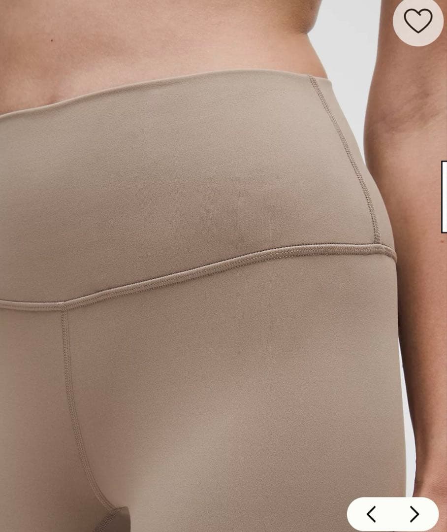 Lululemon 新品未使用　ハイウエスト ヨガパンツ ベージュ　サイズ4