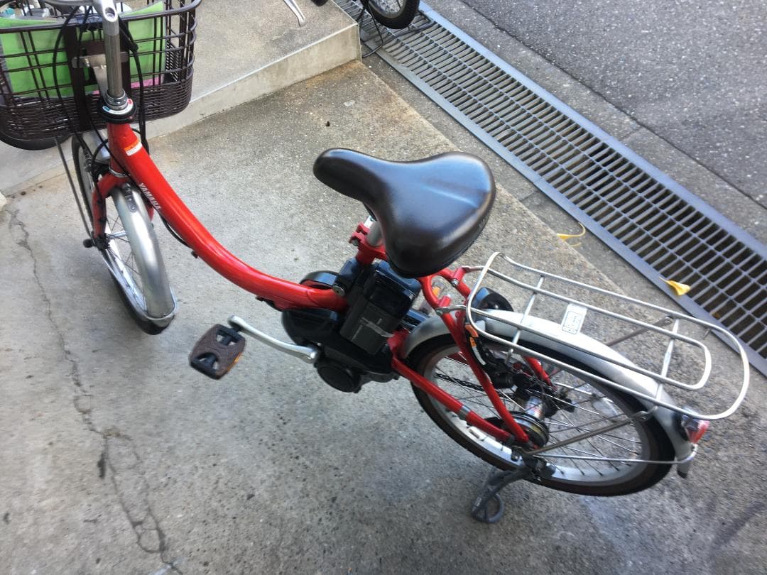 地域限定送料無料　パス　シオン　12,3AH　軽量車　赤　神戸市　電動自転車