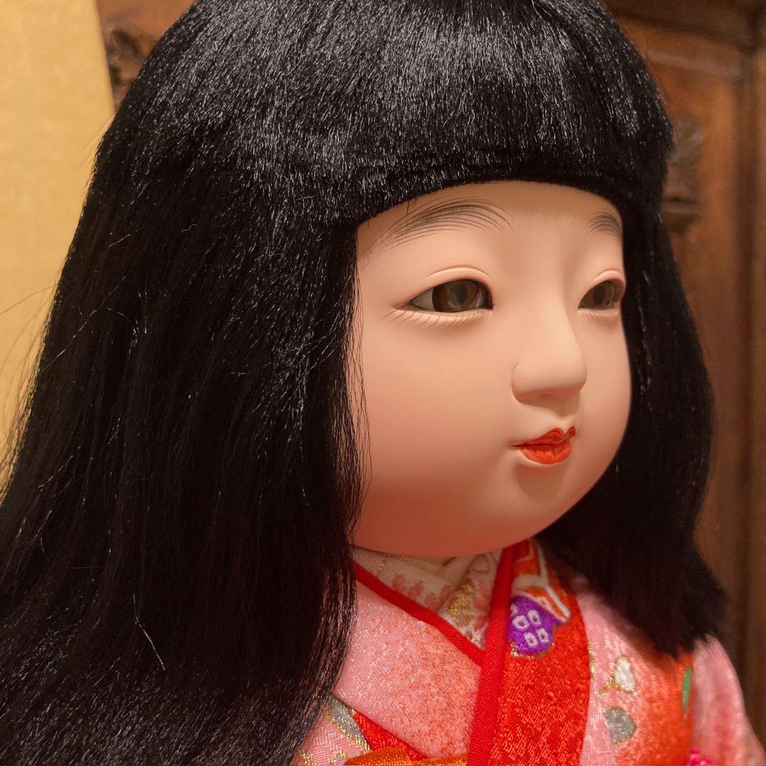 作家物/かわいい市松人形/公司作/日本製/高さ40cm/紙元箱/栞/保管状態良好