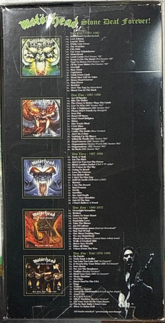 5CD-BOX！MOTORHEAD / STONE DEAF FOREVER！