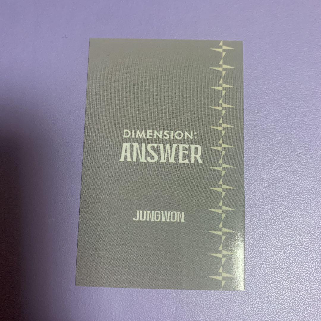 ENHYPEN ANSWER 公開放送 トレカ ジョンウォン