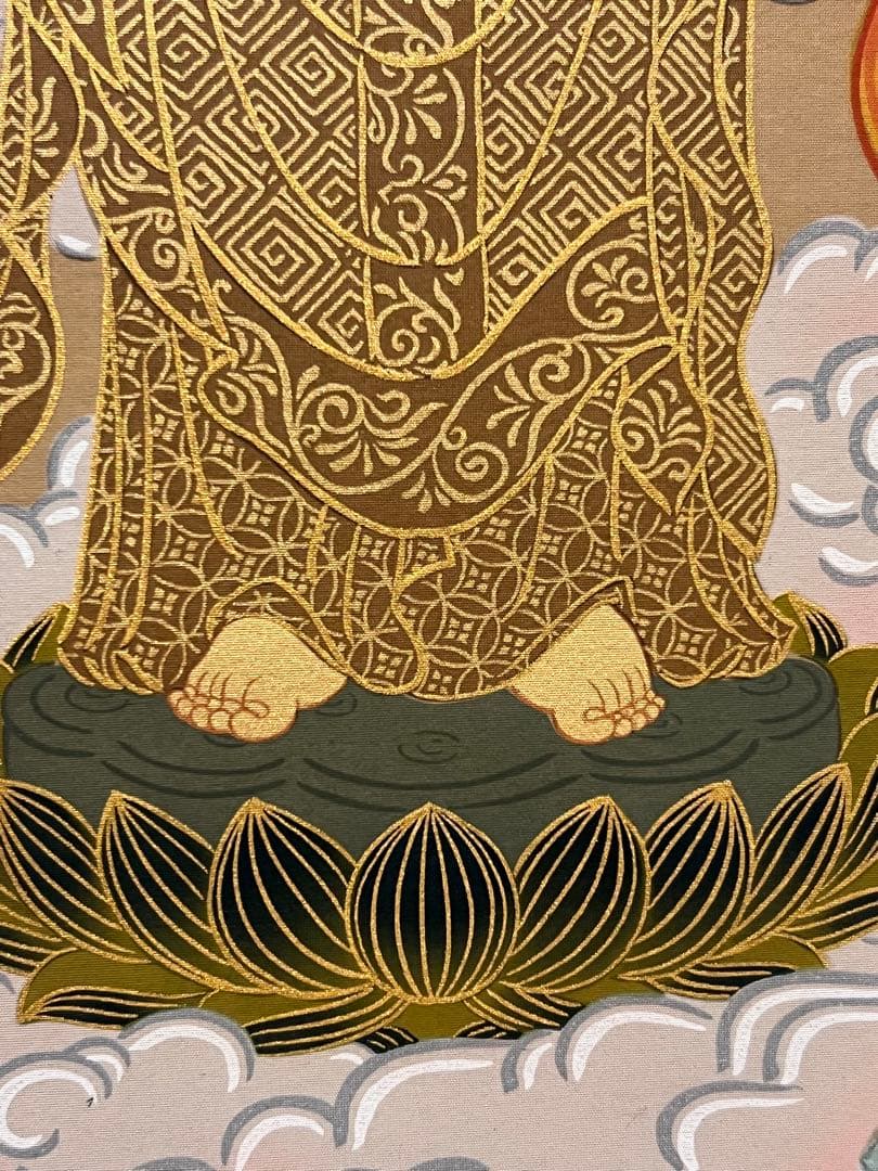 梶井誠海 掛軸 掛け軸「十三佛」仏画仏教美術 菩薩 茶掛 日本画 肉筆 茶掛