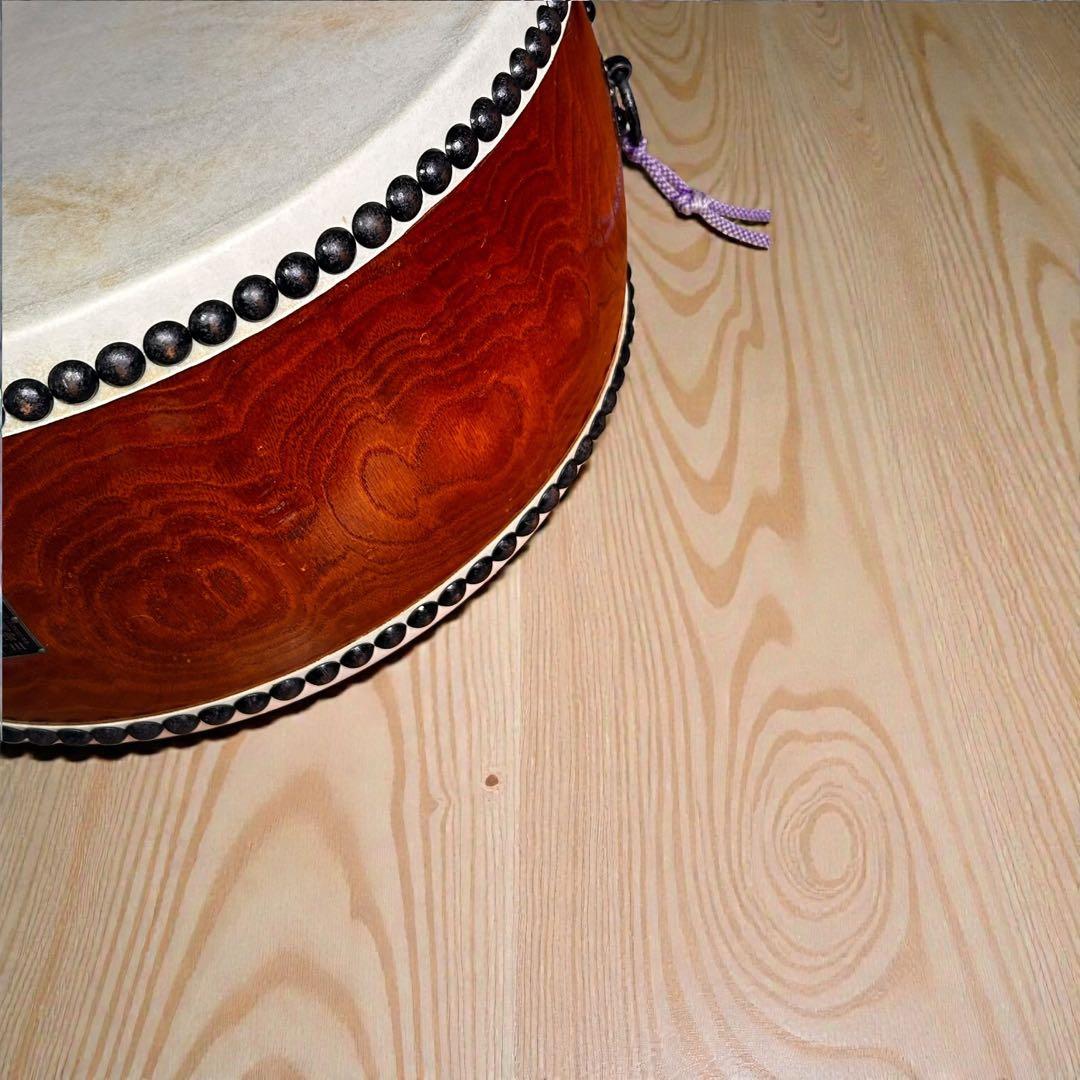 美品✨台座付き・バチ6本セット❣️三崎屋太鼓店 本格和太鼓 太鼓 和楽器 40cm