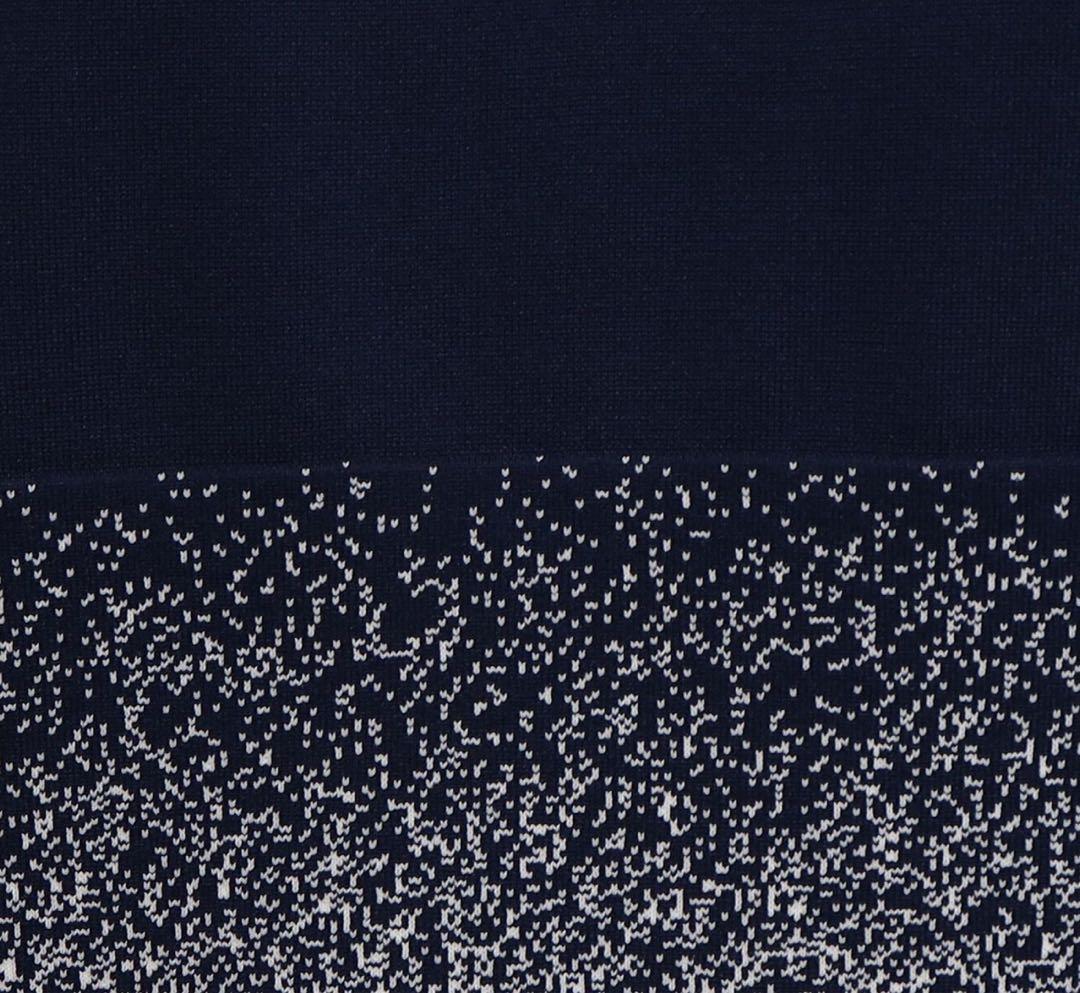 新品【adabat】アダバット　洗える　ロゴデザイン クルーネックセーター　Ｍ