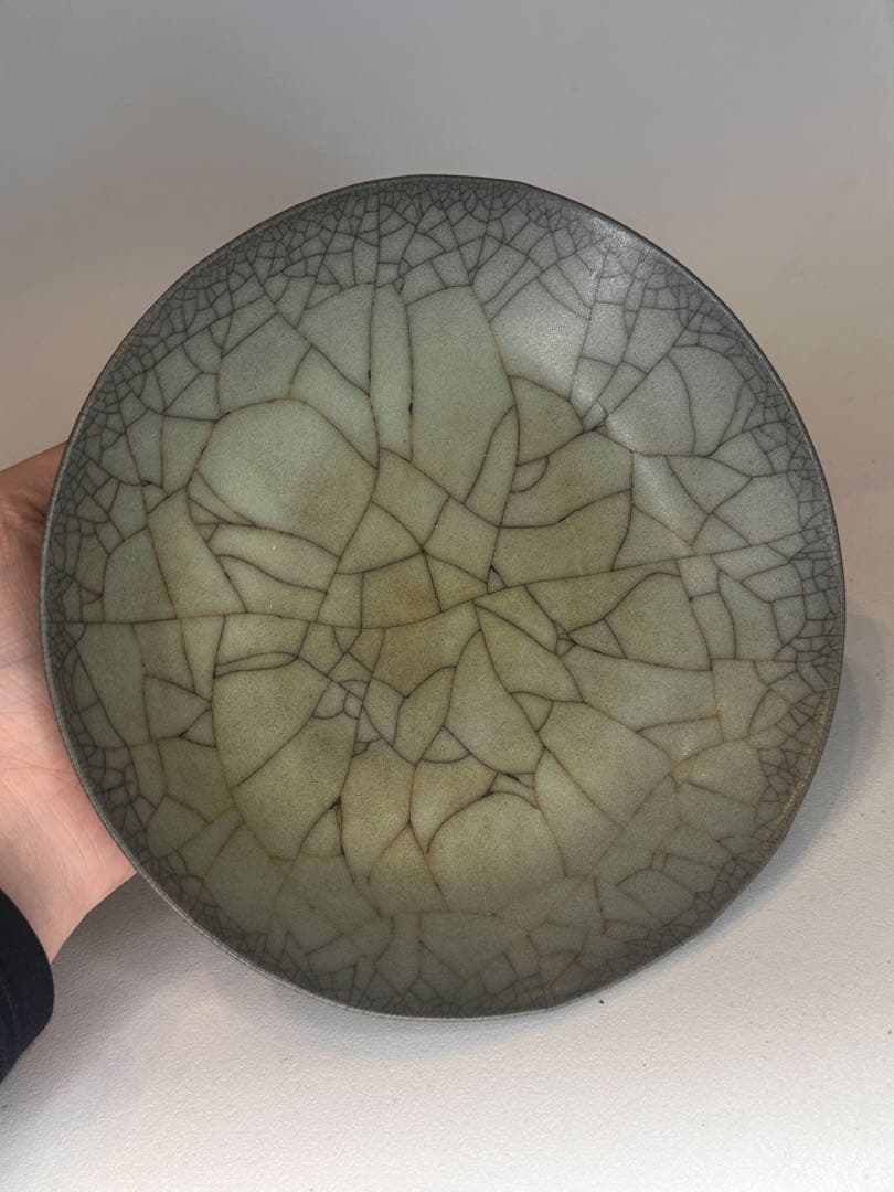 Qucollect專用宋代　哥窯　青瓷　盤　開片　古陶磁　青瓷皿　骨董