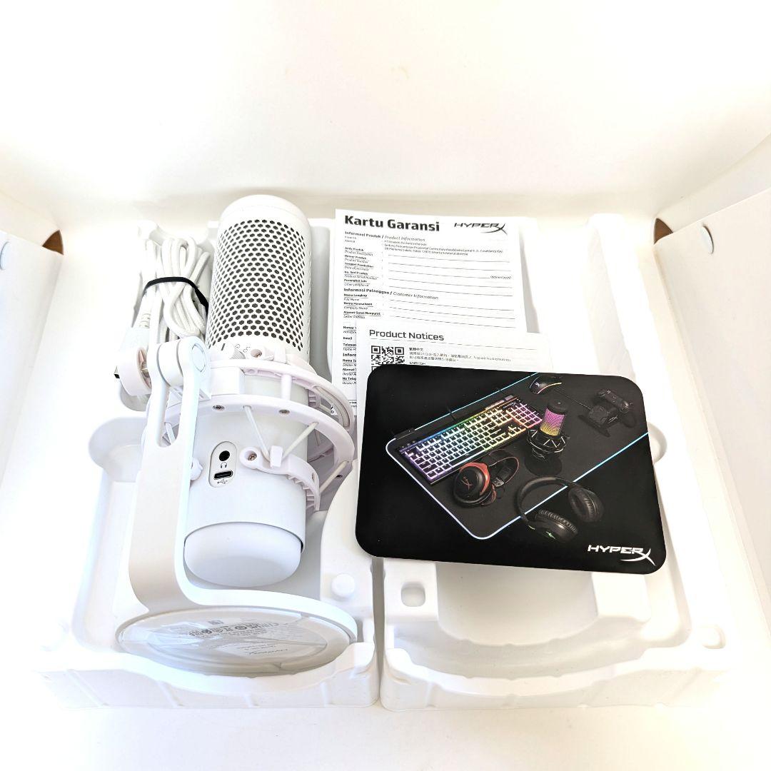 【極美品】HYPER X QuadCast S USBマイク ホワイト