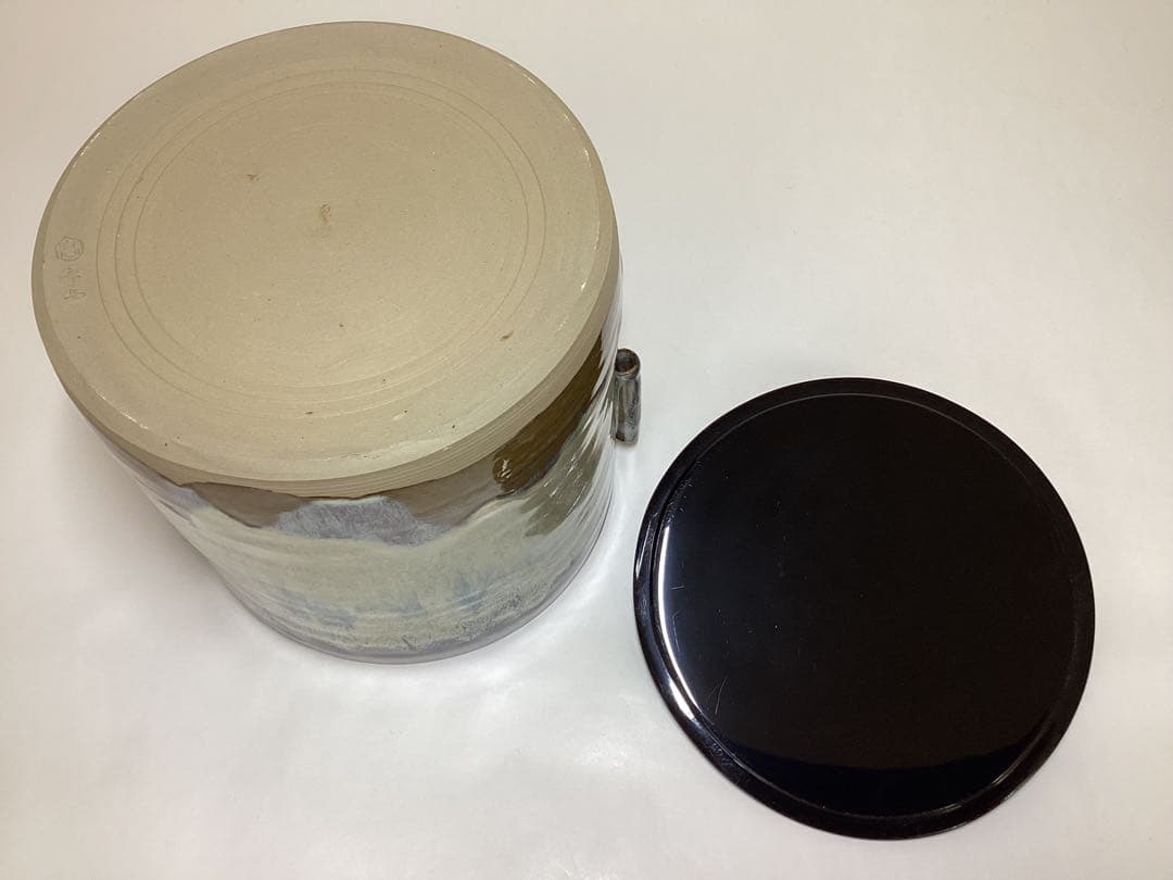 茶道具 古物品 水指 高取 亀井味楽 木箱入