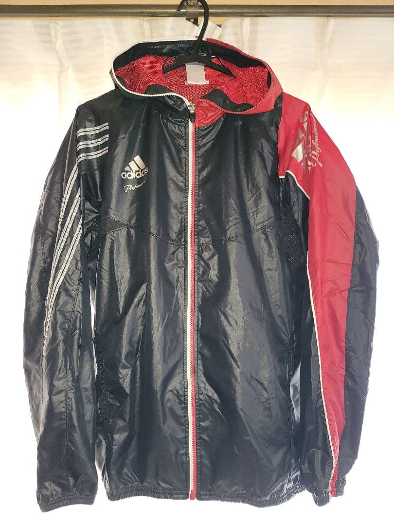 美品❗adidas Professional ジャケット パンツセット L黒/赤