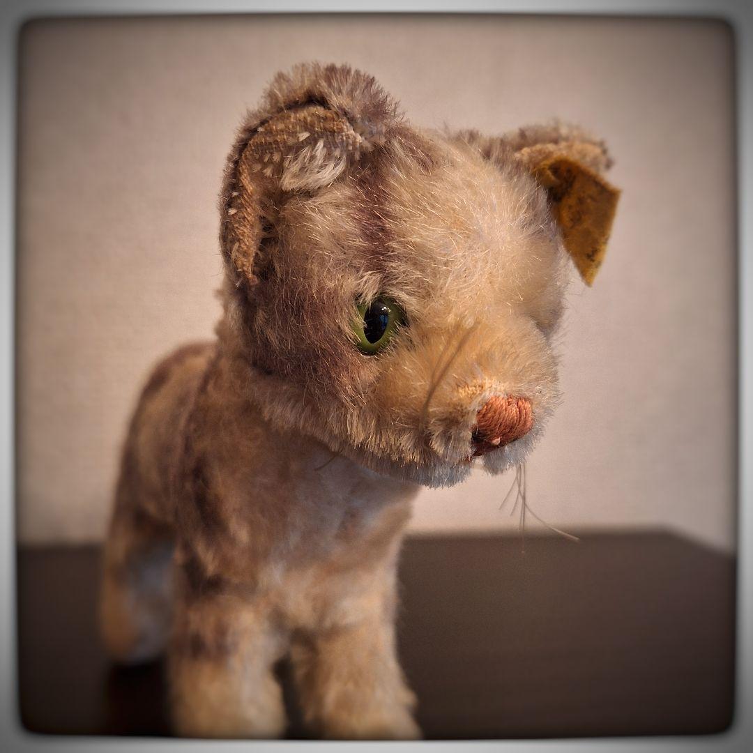 【子猫 Tabby タビー 14cm】ヴィンテージ シュタイフ 美品