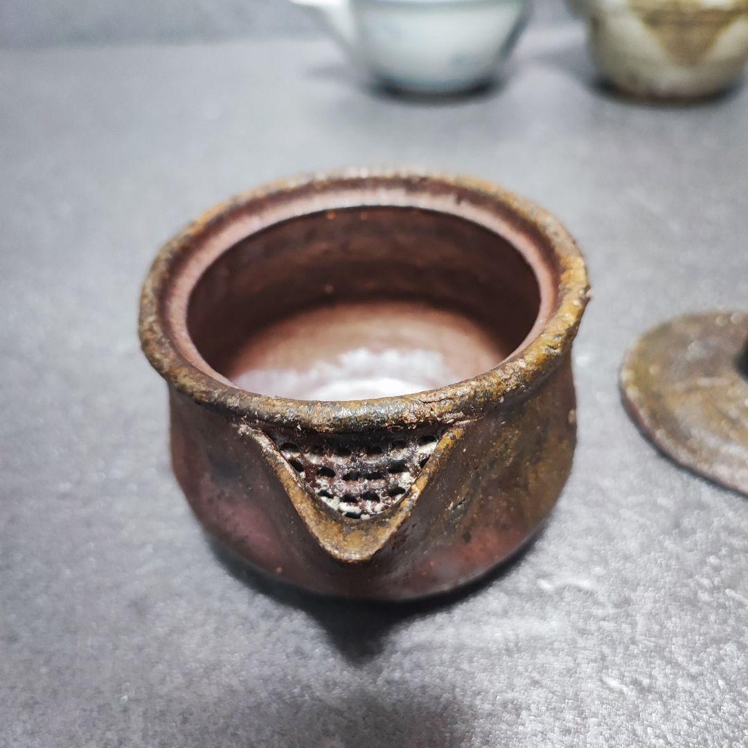 急須　宝瓶　備前焼　染付など　3点まとめ