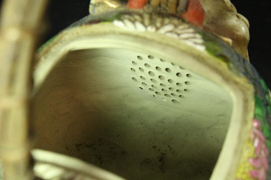 煎茶 象水注 萬古焼 時代物(K-LC757)