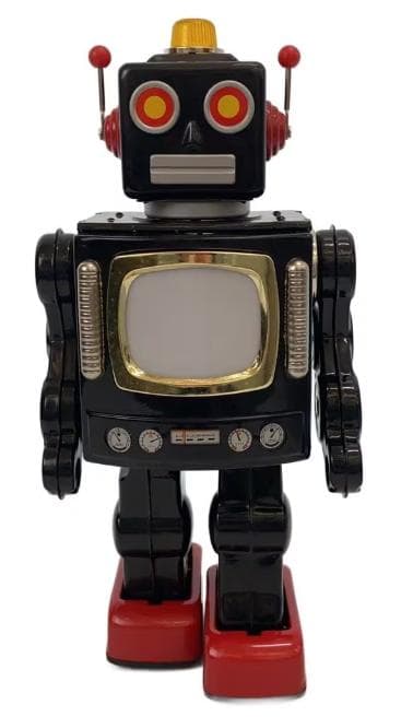 【初期デザイン・確認確認済】メタルハウスのロボットシリーズ　テレビロボット