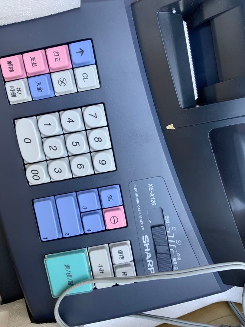 簡易通電確認済み　シャープ製 SHARP 電子レジスター XE-A126