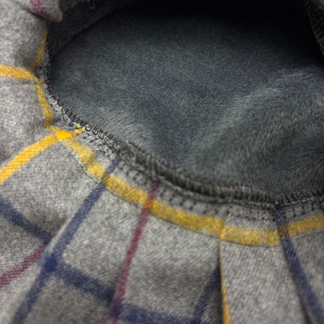 【オーダーページ】　犬服　ボンバーヒートのツーピース　グレーチェック　袖付