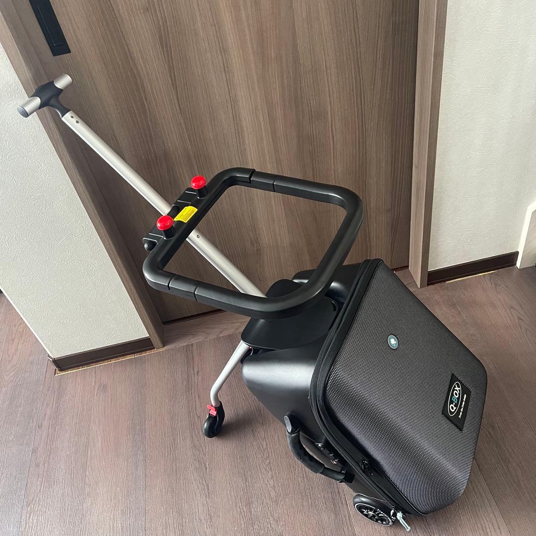 Q-BOX 乗れるキャリーケース　スーツケース　ケース拡張機能付　キャリーカート