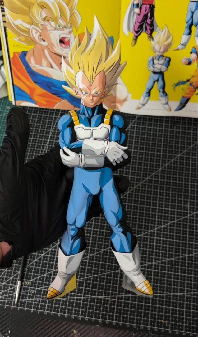 ★ドラゴンボール ベジータ　イラスト風 2D リペイント 二次元彩色　フィギュア