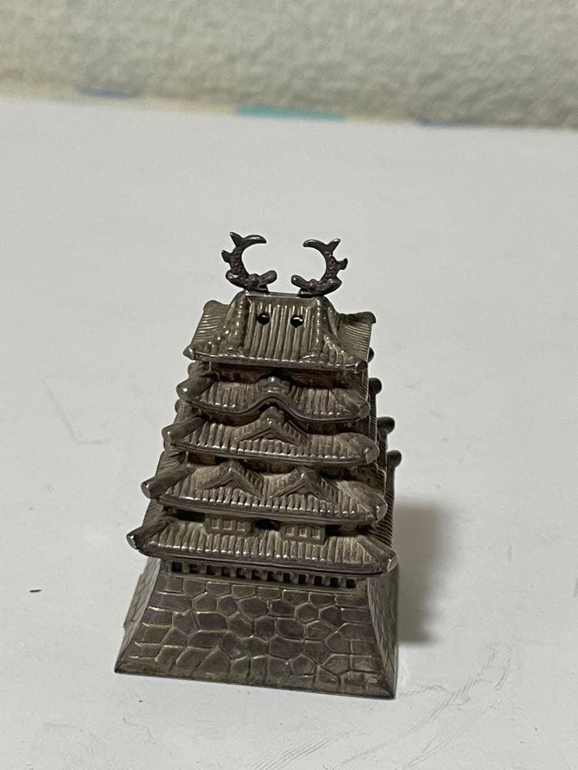 銀細工　シルバー950五重塔　約34g アンティーク
