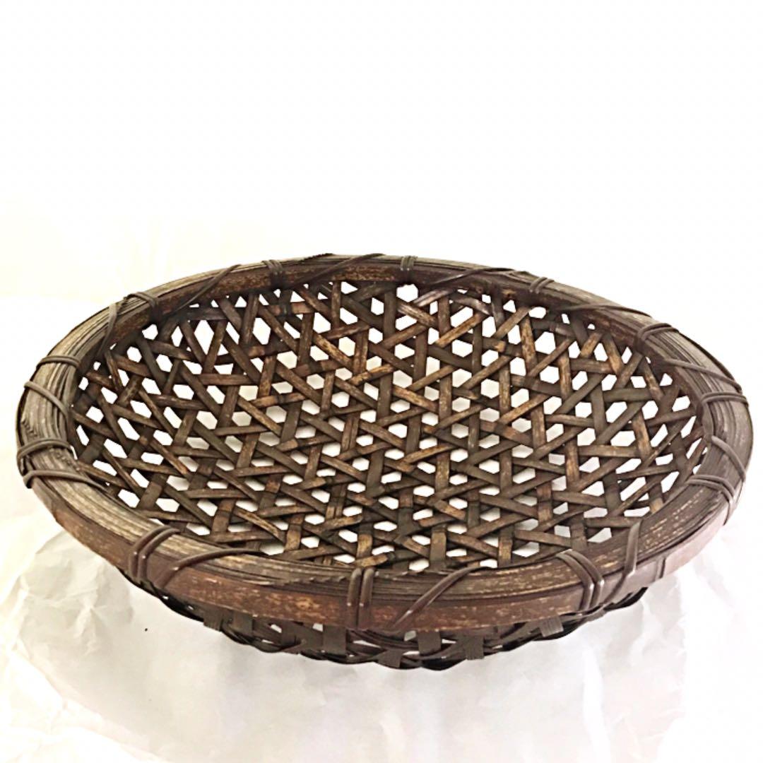 虎斑竹 盛り籠 中